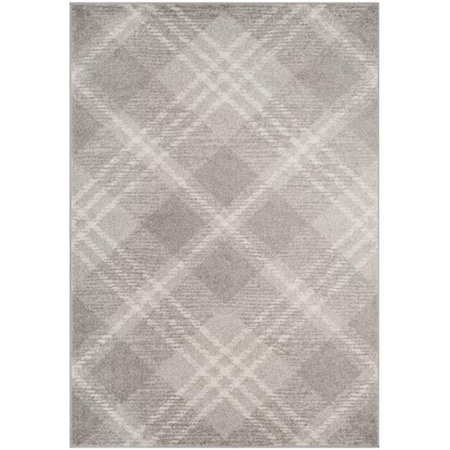 Safavieh 2 ft. 6 in. x 12 ft. Adirondack Rectangle Power-Loomed Rug - Light Gray & Ivory ADR129B-212